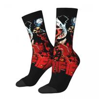 Fashion Men's Socks Harajuku Scary Clown Terrifier Sock Polyester Horror Movie Women's Stockings Spring Summer Autumn Winter One Size