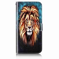 Vyriško liūto rašto smūgiams atsparus piniginės dėklas su kortelių laikikliais iš PU odos, skirtas iPhone, Samsung, Huawei, Xiaomi, Moto, Tecno, Google, Nokia, Oppo, ZTE, Blackview... iPhone 11 žalia