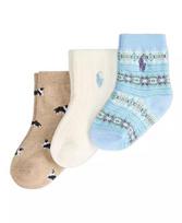 Polo Ralph Lauren | Baby Fair Isle Novelty Sock, 3-Pack 18 24 months