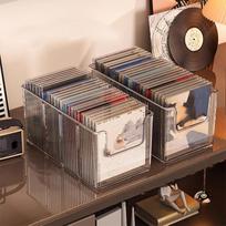 CD Diskų Stovas Stalinis Diskų Juodas Vinilo Plokštelių Magnetinės Juostos Ekspozicinis Stovas Kolekcijos Laikymo Albumas Laikymo Dėžė 1PC