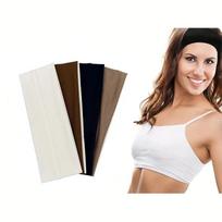 4 pieces of women's elastic sports headbands, solid color, sweat absorbing headbands, elegant Bohemian style accessories Size fits all