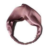100% šilko galvos juostos moterims, vintažinės, kryžminės, elastinės, plaukų aksesuarai, 16 Momme