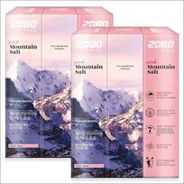 2080 Pink Mountain Salt Mint Pure Korean Toothpaste 150g, 6EA 150g, 6EA