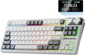 Klaviatūra Royal Kludge S85 (White Night) - RK Cloud switches