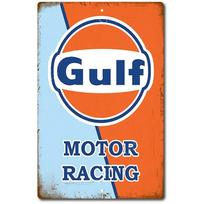 Gulf Ženklas Aliejaus Skardinė Metalinė Dujos Garažas Variklis Sienos Retro Benzinas GULF Dekoras