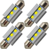 4 pcs C10W LED 41mm bulb SV8.5 12-24V CANBUS 320lm strong white