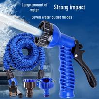 Magic Telescopic Watering Hose with Spray Gun for Home and Garden 75FT retractable 22.5m, blue, 7 types
