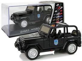 Policijos automobilis visuregis, juodas