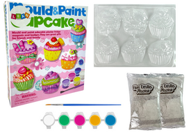 Kūrybinis rinkinys "Cupcake" magnetukams iš gipso gaminti