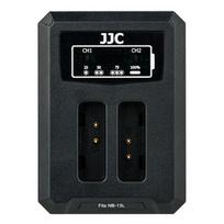 JJC Canon DCH NB13L USB Dual BatteryCharger (voor Canon NB 13L)