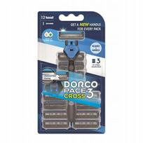 Dorco Pace3 skustuvas + 12 kasetės