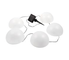 LED RGB šviestuvas, įkraunamas saulės energija HEMI LED/0,1W/1,2V 600 mAh IP44 balta