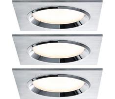 Paulmann 92696 - KOMPLEKTAS 3xLED/8W Pritemdomas įleidžiamas lubinis šviestuvas DICE 230V