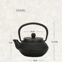 Mažas japoniškas geležinis arbatinukas su nerūdijančio plieno sieteliu Ketaus arbatinukas 300ML Arbatinukas vandens virinimui Oolong arbata