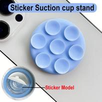 Grippopso Silicone Suction Cup Wall Stand Cellphone Holder Mount Tok Socket Suction Mobile Phone Case Holder Phone accessorie mėlyna