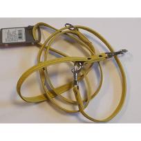 Hunter Training Leash Croque Bones 11/200 Faux Leather Kroko yellow | 1388 | 4016739995735