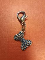 Piekariņš BONE - DARK BLUE 2x1,6cm CZECH CRYSTAL-C | 5561 | 4047059409763