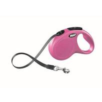 Flexi New Classic S (tape) 5 m, pink - dog leash | 4370 | 4000498023235