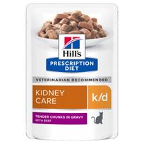 Hills Prescription Diet Cat K/D Kidney Care with beef 12 x 85g | 605666 | 052742274102
