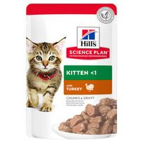 Hills Science Plan Cat Kitten <1 with turkey 12 x 85g | 607082/606948/604035 | 052742211411