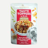 Applaws Dog Taste Toppers in Broth Beef with Green Beans, Sweet Potato & Red Pepper 85g | TT9020CE-A | 5060481898379
