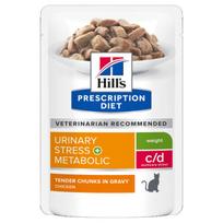Hills Prescription Diet Cat C/D Urinary Multicare Stress Metabolic with Chicken 12x85 g | 607549/605619 | 052742038537