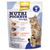 GimCat Nutri Pockets Sea Mix with Salmon, Trout, Shrimps 150 g | 109370 | 4002064419374
