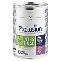 Exclusion Intestinal konservuotas pašaras šuniukams su kiauliena ir ryžiais M/L 400 g | 8011259001962