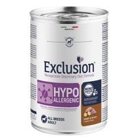 Exclusion Hypoallergenic konservuotas maistas šunims su triušiena ir bulvėmis, 400 g | 13761 | 8011259163752