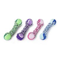 Dog toy cotton play rope with two tennis balls  34,5 cm | 13124 | 4047059416587