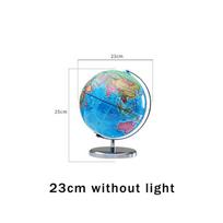 20/25/32cm Pasaulio gaublys Žemė 360°720° Besisukantis metalinis pagrindas Gaubliai Mokyklinės geografijos mokymo priemonės Šviečiantis Angliškas Globus Erde