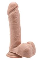 Varpos imitatorius su sėklidėm ToyJoy Get Real, 20 cm, kūno spalvos