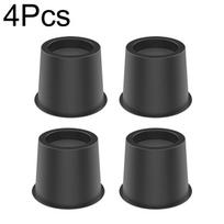 4 vnt./pakuotėje tvirti juodi plastikiniai reguliuojami lovos paaukštinimai, stalui, sofai, kėdei, baldams 4pcs