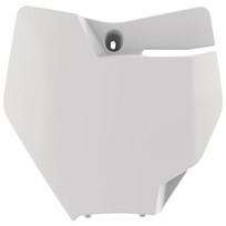 Startinis numeris (plastron), spalva Balta Tinka: KTM SX 85 2018-2023
