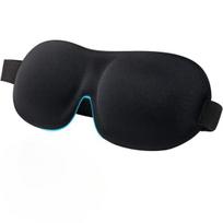 Miego kaukė unisex, juoda, VIENAS DYDIS
