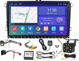 GPS modulis - Navigacija + Antena, Automobilių automagnetola, Android 10 ekranas 8 colių, laisvų rankų sistema, skirtas Volkswagen, Seat, Skoda