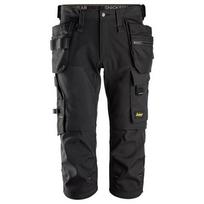 Darbo SNICKERS WORKWEAR Allroundwork Softshell audinio kapri 6178 kelnės su kabančiomis kišenėmis, juodos