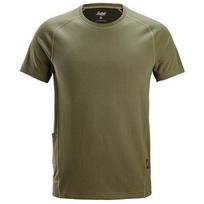 Marškinėliai SNICKERS WORKWEAR Stay Fresh Bamboo 2556, khaki