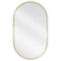 Mexen Loft ovalus vonios veidrodis 85 x 50 cm, auksinis rėmas - 9851-085-050-000-50