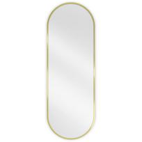 Mexen Loft ovalus vonios veidrodis 100 x 35 cm, auksinis rėmas - 9851-100-035-000-50