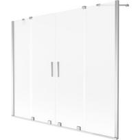 Mexen Velar Duo vonios ekranas 2-jų dalių stumdomas 190 x 150 cm, matinė, chromas - 896-190-000-32-01