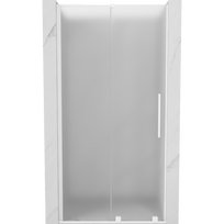 Mexen Velar L stumdomos dušo durys 110 cm, matinės, baltos - 871-110-003-31-20
