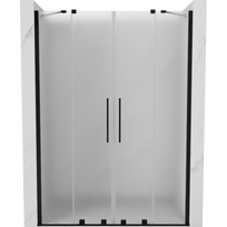 Mexen Velar Duo slankiojančios dušo durys 140 cm, matinės, juodos - 871-140-000-32-70