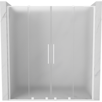 Mexen Velar L Duo stumdomos dušo durys 170 cm, matinės, baltos - 871-170-003-32-20