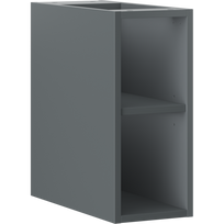 Mexen Box-A atvira spintelė su lentyna 20 cm, matinė grafito spalva - 91AX2-0200-470-0-66
