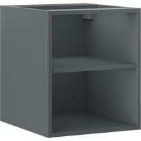 Mexen Box-A atvira spintelė su lentyna 40 cm, matinė grafito spalva - 91AX2-0400-470-0-66