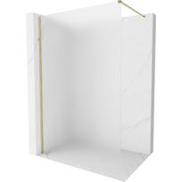 Mexen Kioto-X dušo sienelė Walk-in 120 x 200 cm, matinė 10 mm, auksinė - 800-120-101-50-30-X