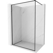 Mexen Kioto-XF dušo sienelė Walk-in su rėmu 120 x 202 cm, skaidri 10 mm, juoda - 800-120-104-70-00-X