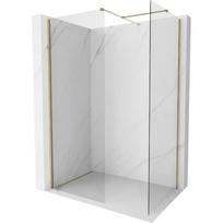 Mexen Kioto-X dušo sienelė Walk-in 120 x 70 cm, permatoma 10 mm, auksinė - 800-120-202-50-00-070-X