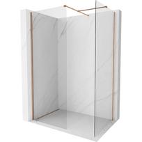 Mexen Kioto-X dušo sienelė Walk-in 110 x 70 cm, skaidri 10 mm, šlifuotas varis - 800-110-202-65-00-070-X